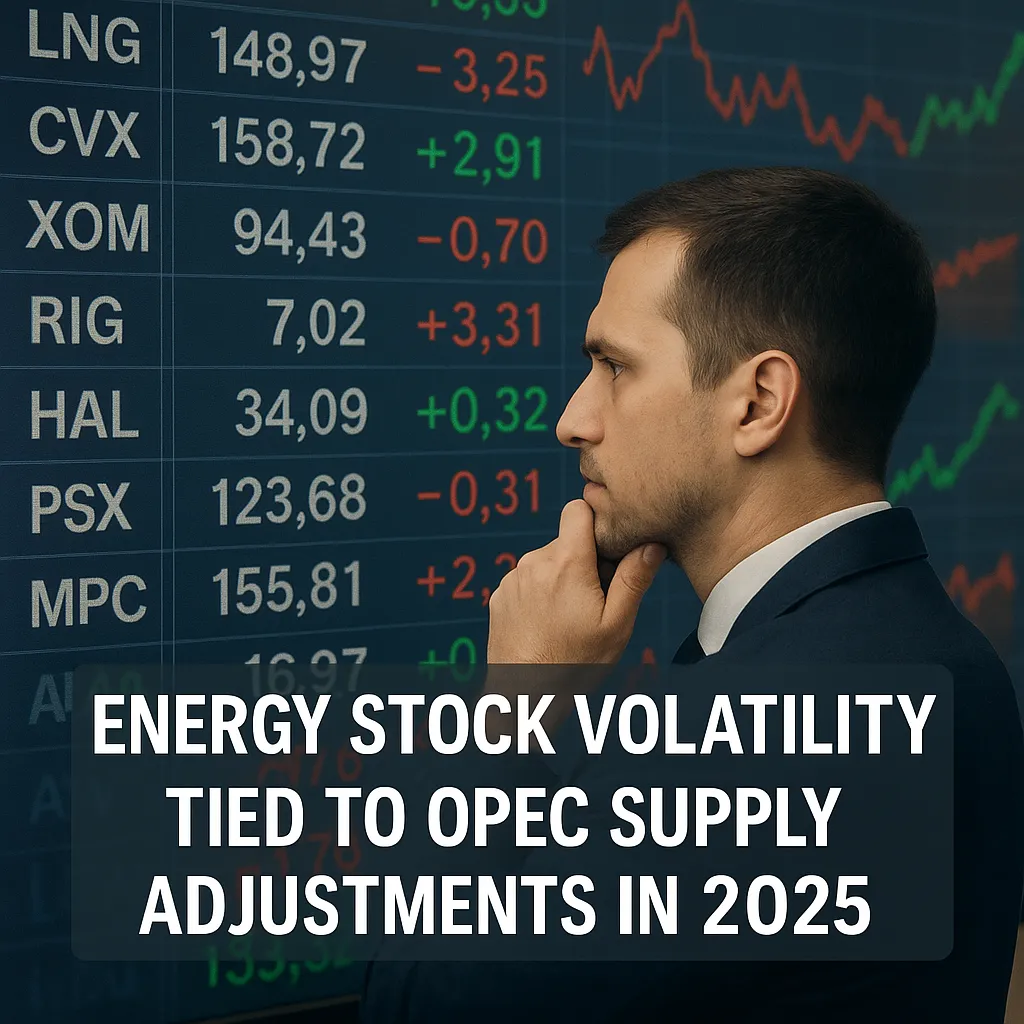 Volatility in energy stocks from OPEC oil output increase 2025