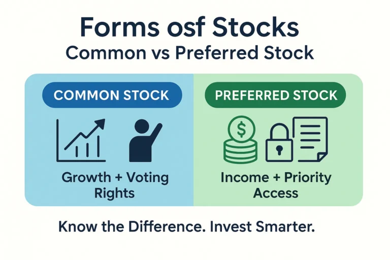 Forms of Stocks – Common Stocks & Preferred Stock