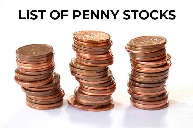 list of penny stocks