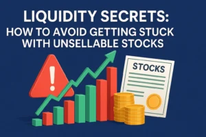 Liquidity Secrets blog cover – How to Avoid Getting Stuck with Unsellable Stocks