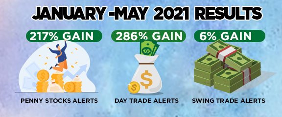 stock results jan to may 2021