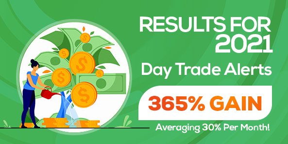 day trade alerts for 2021 results