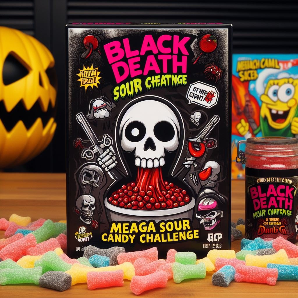 Black Death Sour Candy Challenge A Tongue Tingling Adventure   Black Death Sour Candy 