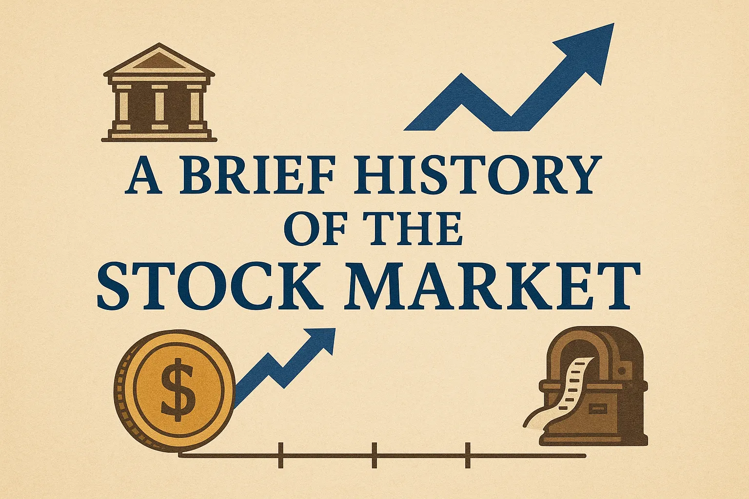 Stock Market History Timeline Graphic