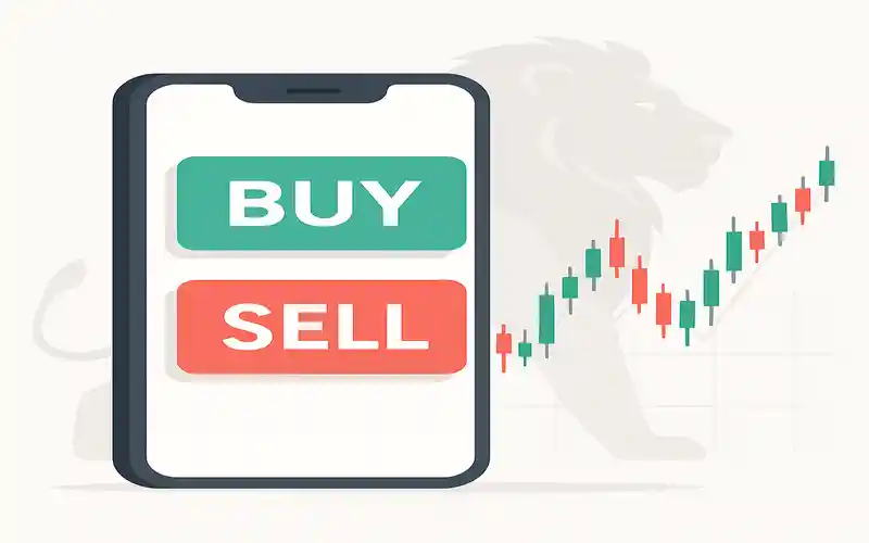 Lion Stock Alerts Smartphone Notification with Chart