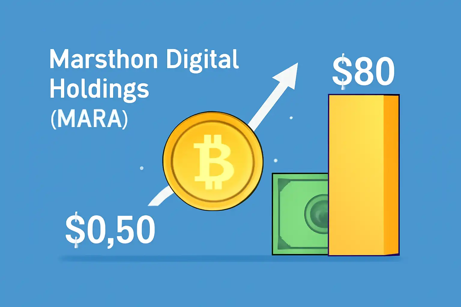 MARA stock price surge during Bitcoin rally