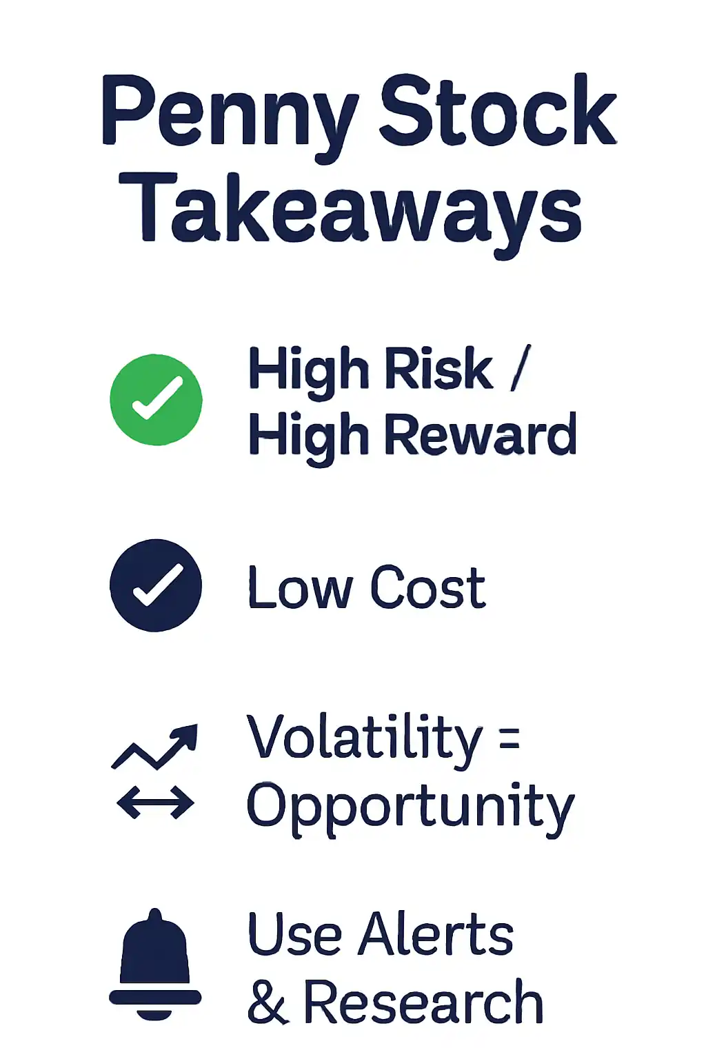Penny Stock Key Takeaways Summary