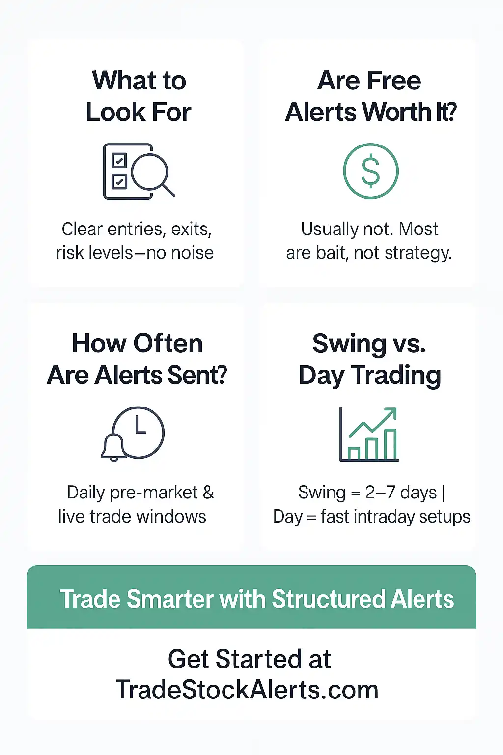FAQ summary for trade alerts