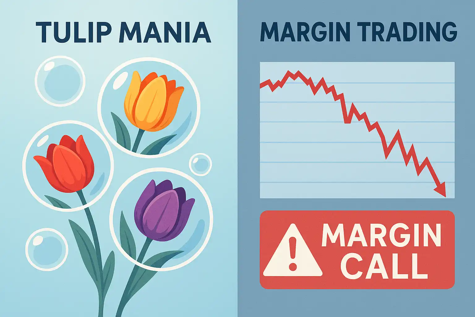 Comparison of Tulip Mania and 1929 leverage collapse