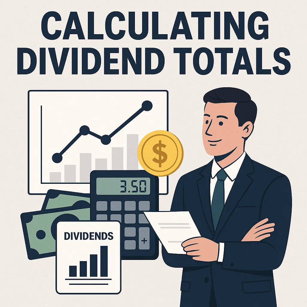 3D-style chart comparing dividend totals over time