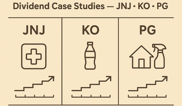 Dividend case studies: Johnson & Johnson, Coca-Cola, and Procter & Gamble
