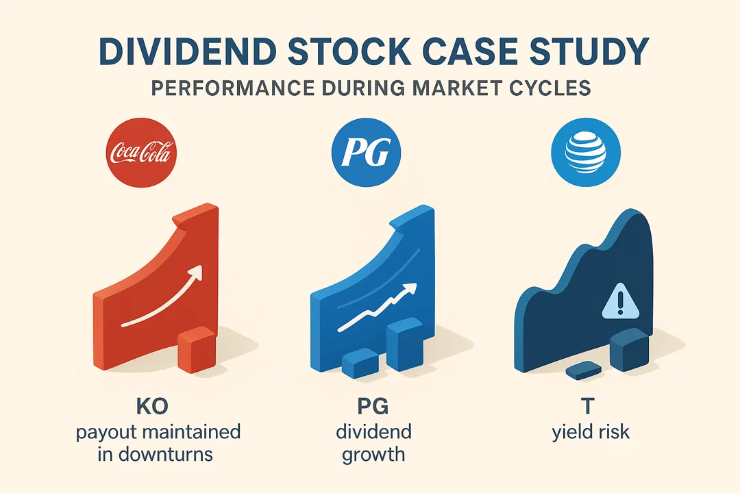 Case study of dividend stock performance during market cycles