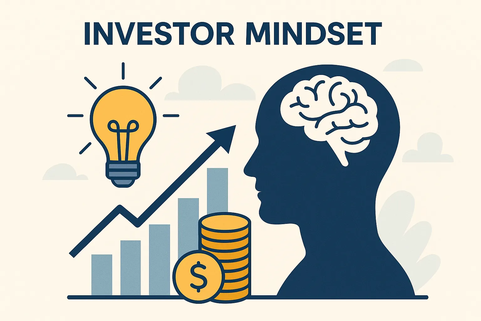 Visual concept of millionaire personality test with trader and investor paths