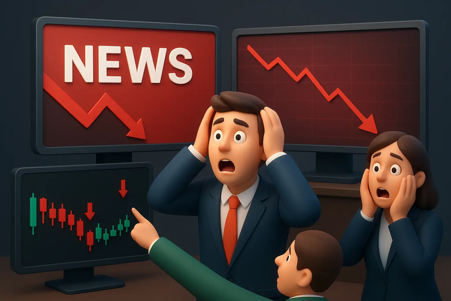Stock market reaction to bad news 2025