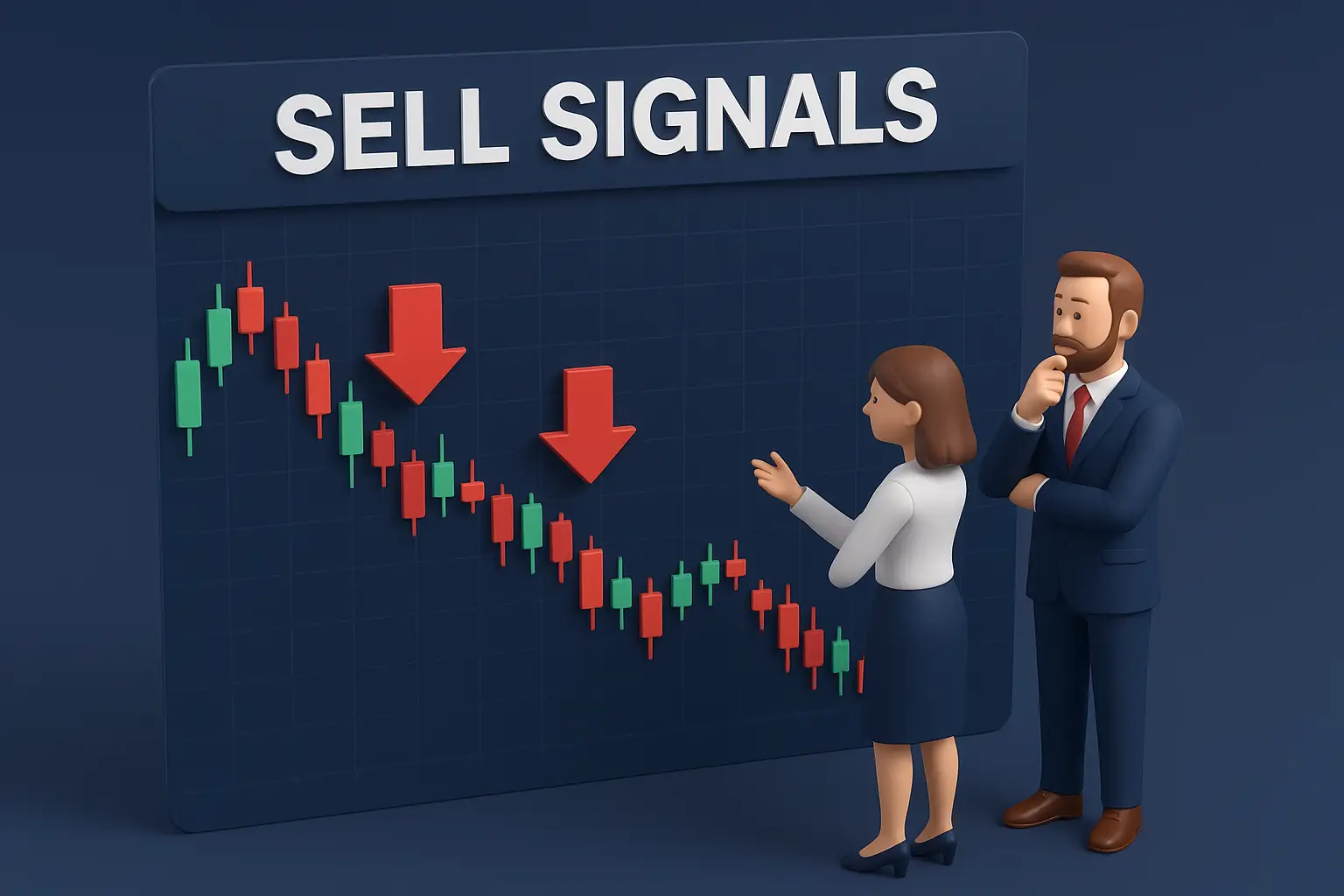 Stock sell signals chart 2025