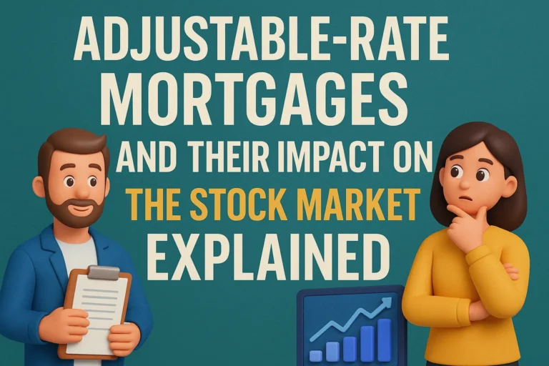 Adjustable-rate mortgages stock market impact social media graphic