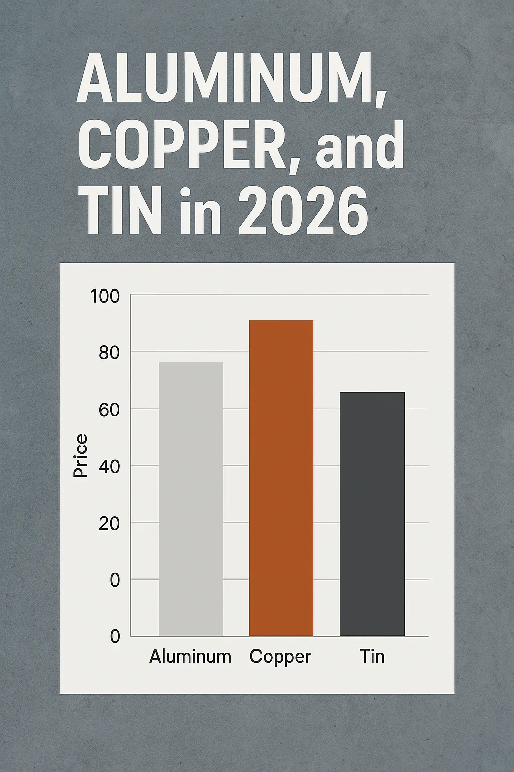 Aluminum price prediction 2026 — factories, energy costs, and supply chain illustration