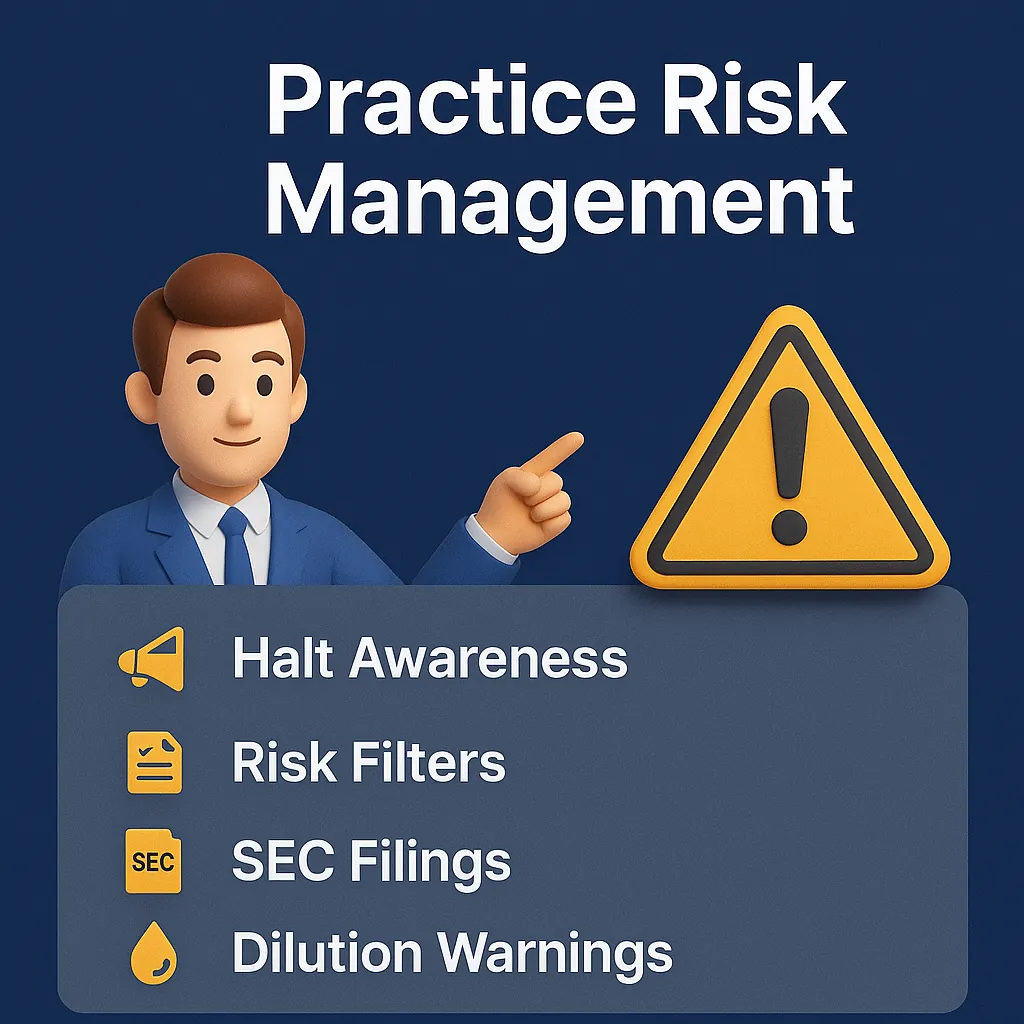 Risk filters and halt awareness tips for Bullish Bears penny stocks list