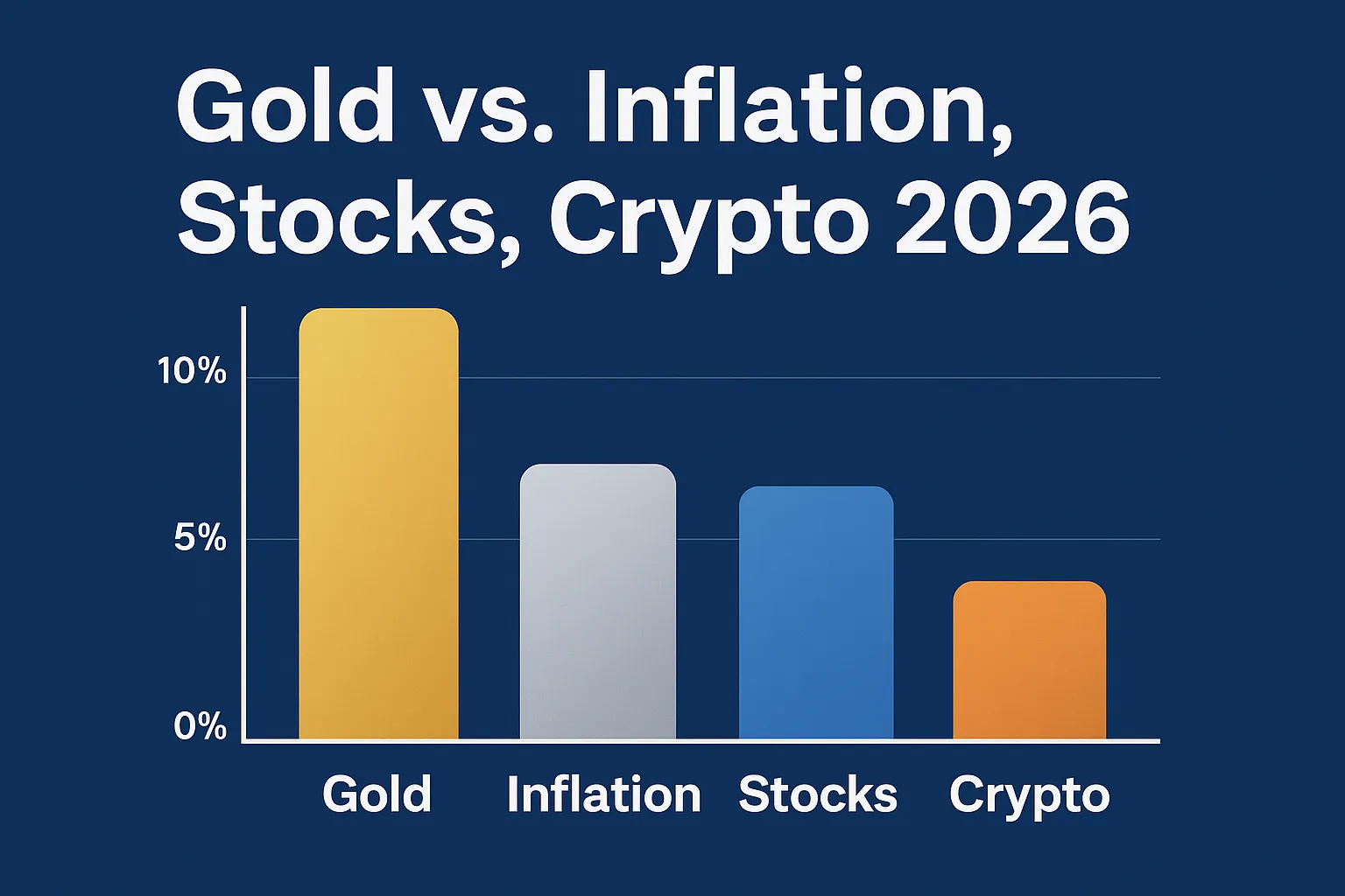 Gold vs inflation, stocks, and crypto in 2026 forecast