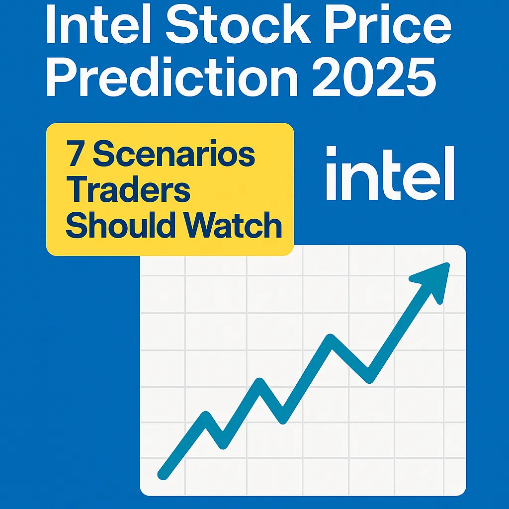 INTC price target scenarios chart for Intel stock prediction 2025