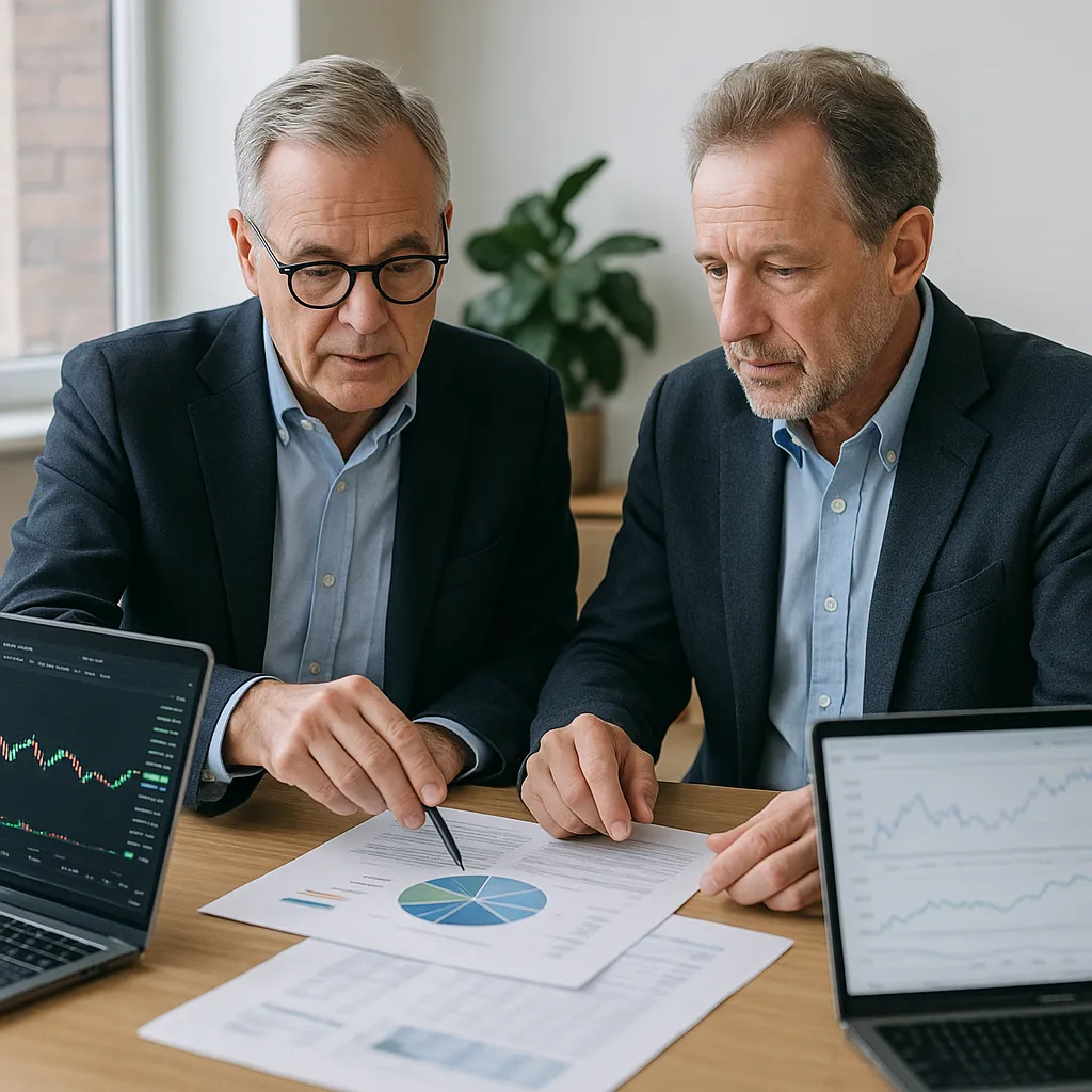 Long-term investors reviewing crypto stock portfolios after SEC halt in 2025