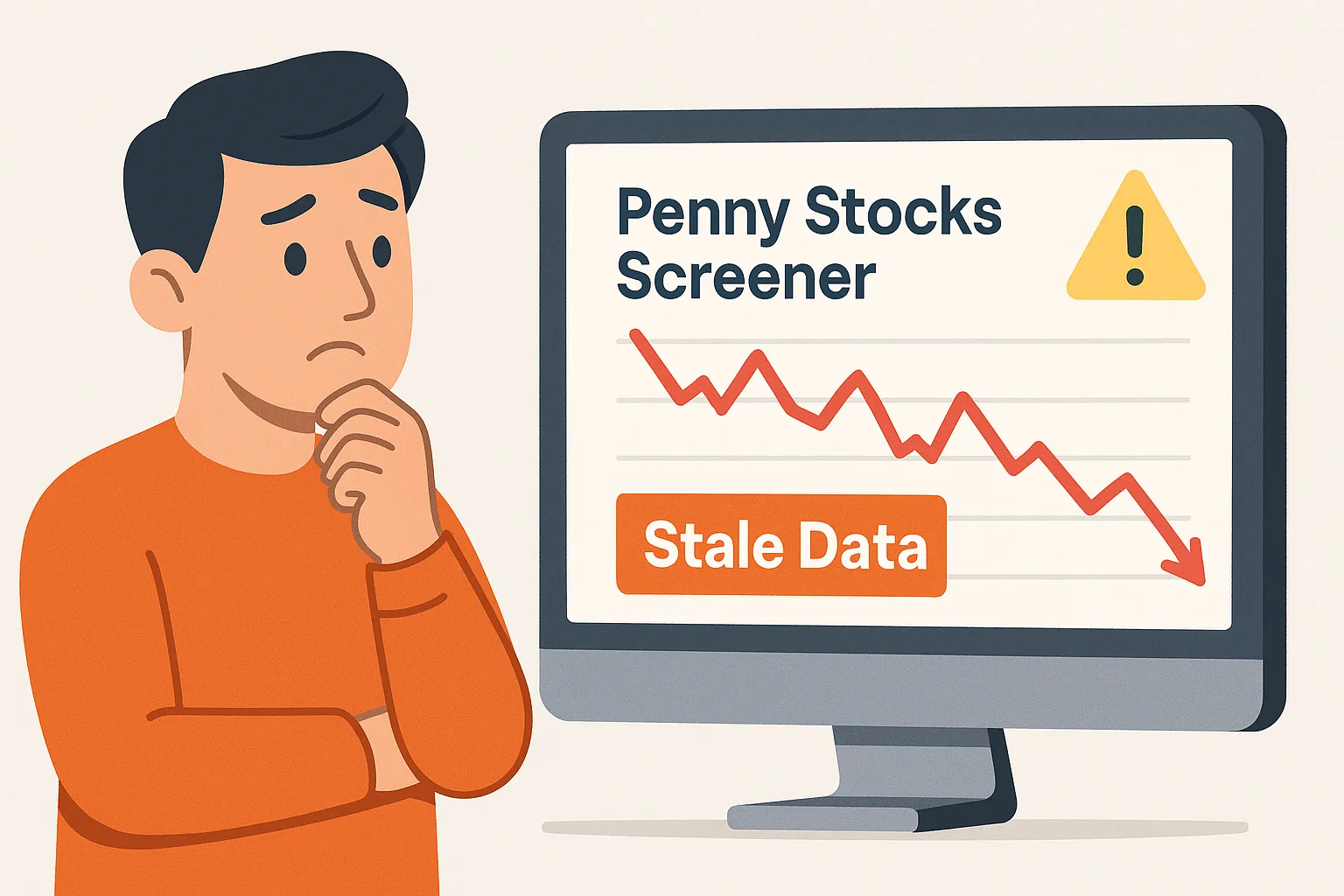 Yahoo Finance penny stocks screener delayed filter example