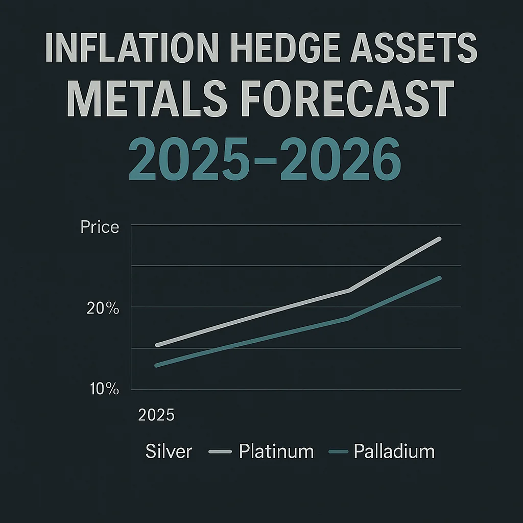 inflation hedge assets metals forecast 2025–2026 silver platinum palladium