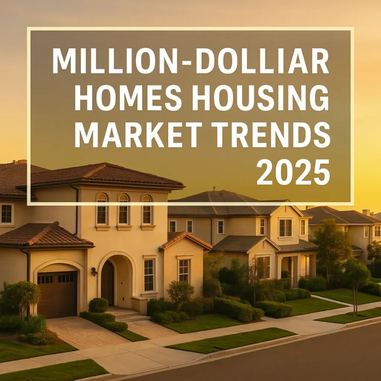 Million-dollar homes housing market trends 2025 featured image with luxury real estate theme