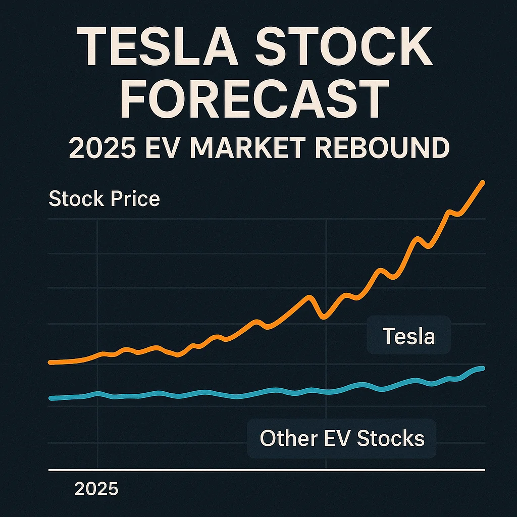 tesla stock forecast 2025 ev market rebound chart