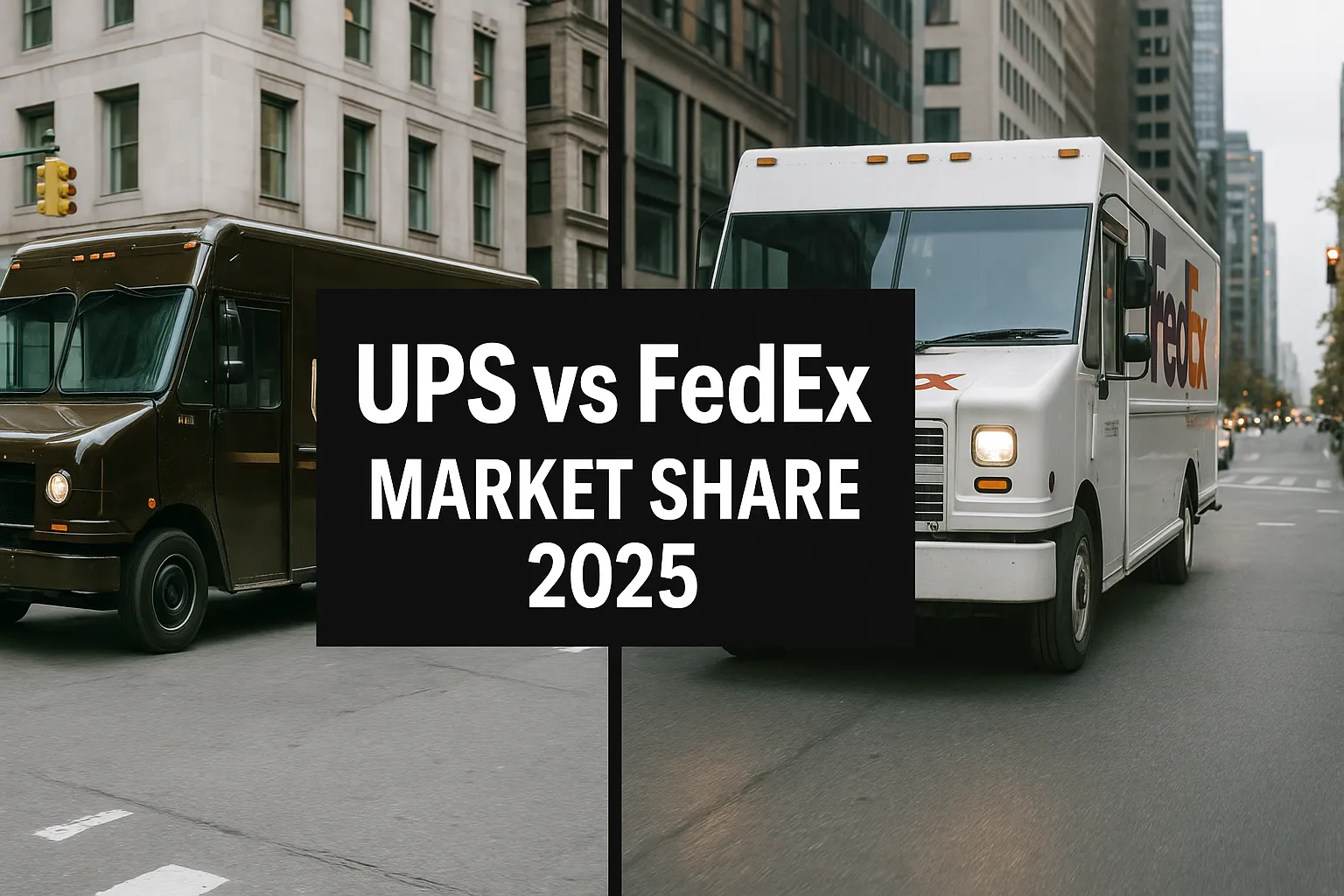 UPS vs FedEx market share 2025 competition analysis