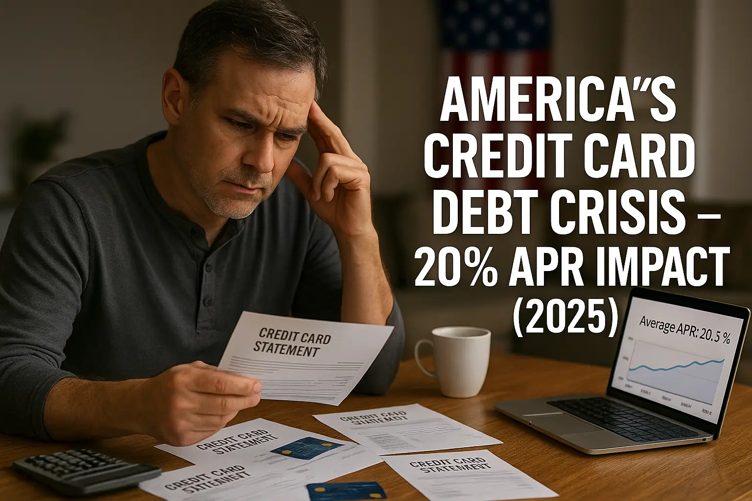 America’s Credit Card Debit Crisis 20% APR implications for US consumers 2025