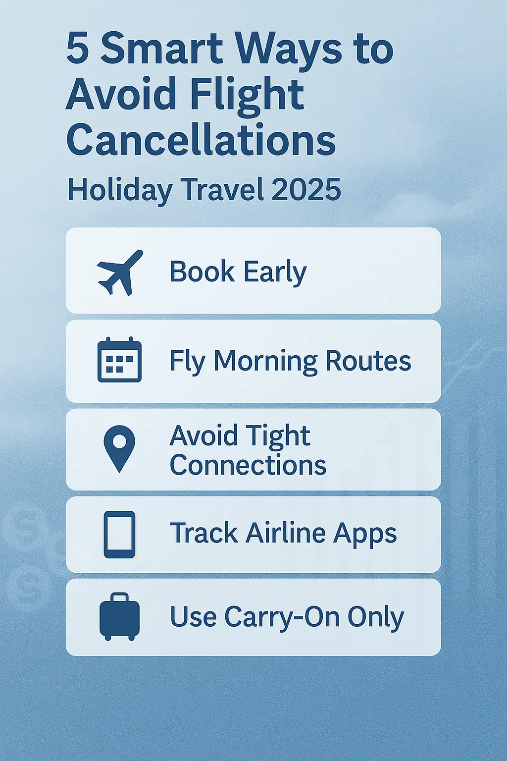 top 5 smart ways to avoid flight cancellations